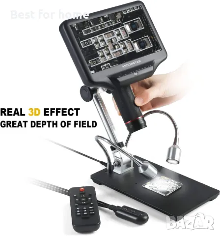 Andonstar AD407 3D HDMI цифров микроскоп, снимка 2 - Други инструменти - 49414129