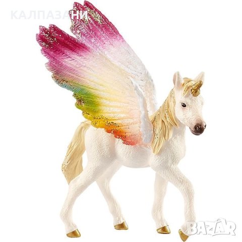 Фигурки Schleich КРИЛАТ ЕДНОРОГ НА ДЪГАТА - КОНЧЕ 70577, снимка 1 - Фигурки - 44430210