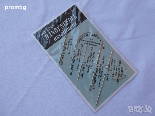 кожарски, сарашки игли, игла за шев, 2 комплекта