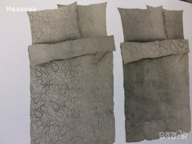 Нов двулицев спален комплект., снимка 2 - Спално бельо - 52435568