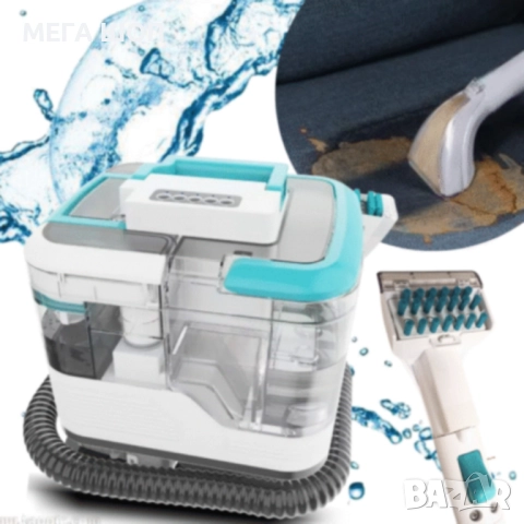 Портативна прахосмукачка с пара – 2 в 1 мокро и сухо почистване на мебели, дивани и килими, 1700W, снимка 4 - Прахосмукачки - 52703724