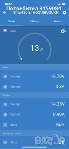 Victron SmartSolar MPPT 150/70-Tr, снимка 6 - Друга електроника - 53743546