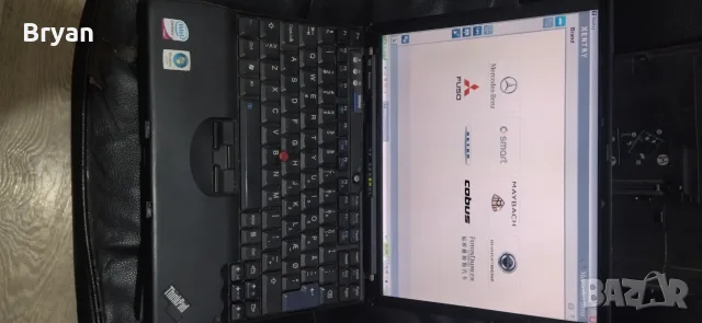 Thinkpad X61 Xentry Das Mercedes лаптоп за диагностика и док станция, снимка 3 - Лаптопи за работа - 55990830