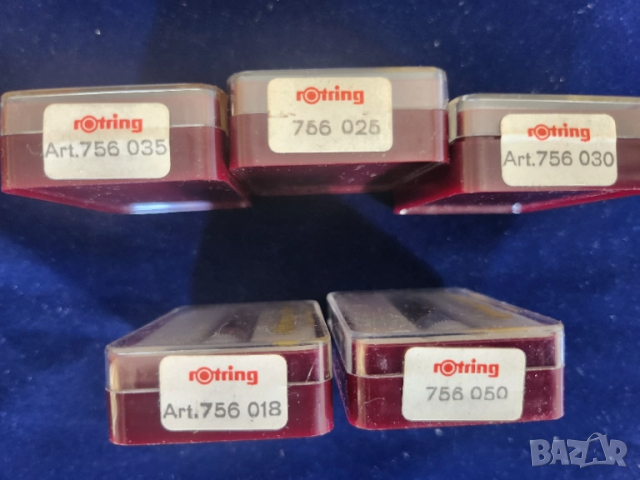 Rotring - пера/писци за mod. Rotring Rapidogrаph, нови: 0,18/0,25/0,30/0,35 и 0,50, снимка 2 - Ученически пособия, канцеларски материали - 51625041