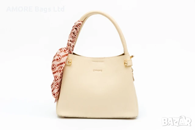 Ежедневна дамска чанта AMORE Fiorella - Cream