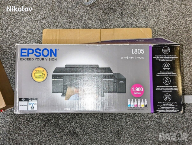 EPSON L805 мастиленоструен (инк-джет) фотопринтер, снимка 3 - Принтери, копири, скенери - 44558101