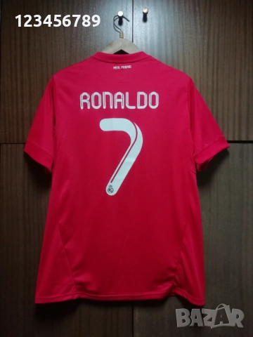 Real Madrid Cristiano Ronaldo Adidas оригинална тениска фланелка екип Реал Мадрид Роналдо червен