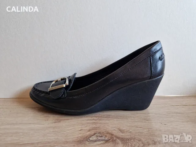 Geox нови черни мокасини от естествена кожа номер 39, снимка 5 - Дамски ежедневни обувки - 47960774