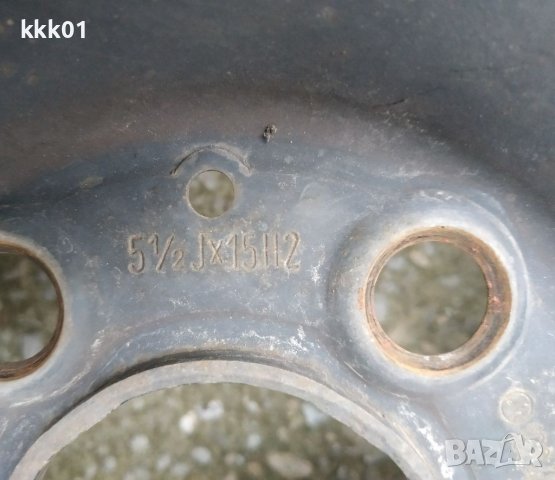 4 бр. метални джанти оригинални за Mercedes A class и др. 5 1/2 J x 15H2 ET 54 , 5x112, снимка 3 - Гуми и джанти - 34628901