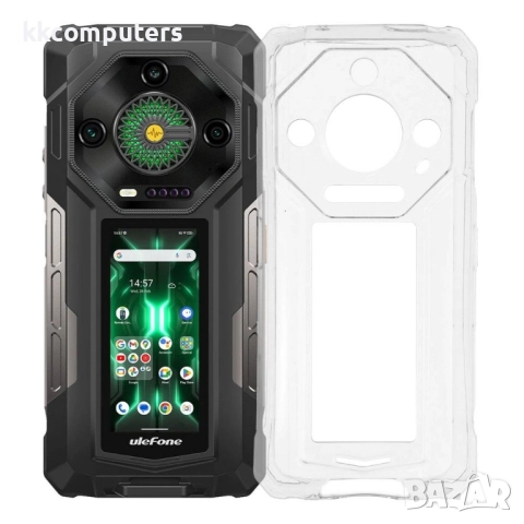 Калъф с протектор за Ulefone Armor 33 Pro – мек TPU удароустойчив калъф, прозрачен или черен