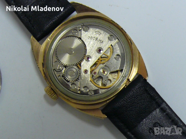 Съветски РАКЕТА Позлатен Мъжки ръчен часовник, работещ, снимка 15 - Мъжки - 51947231