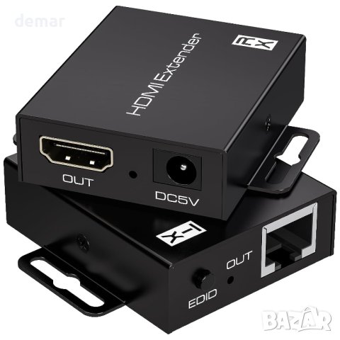 60 м HDMI екстендър, CAT6 CAT7 Ethernet to HDMI конвертор