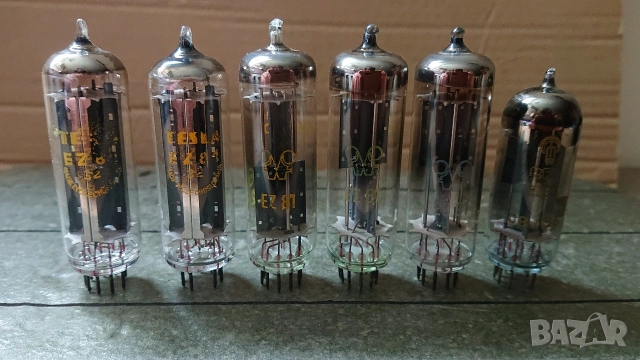 Нова радиолампа TESLA EZ81. Използвани радиолампи TESLA, RFT EZ81, EZ80. 