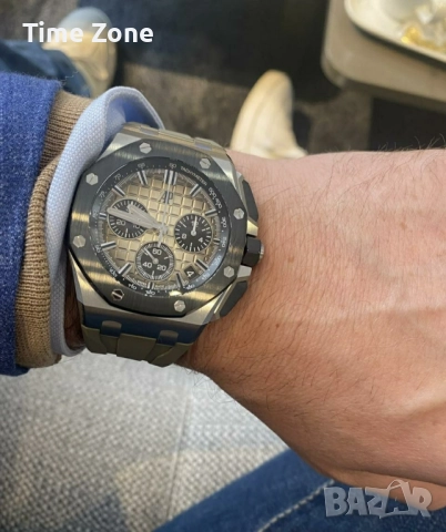 Audemars Piguet Royal Oak Offshore Chronograph 43mm Khaki & Ceramic Bezel, снимка 11 - Мъжки - 52999054