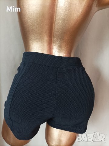 Pimkie S/M Черни панталонки рипс, снимка 4 - Къси панталони и бермуди - 41240738