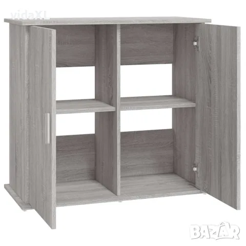 vidaXL Поставка за аквариум, сив сонома, 81x36x73 см, инженерно дърво, снимка 6 - Аквариуми - 56148090