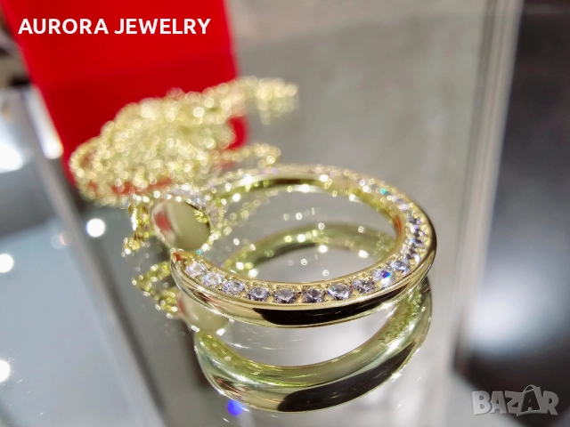 CARTIER Nail Juste un Clou Gold Paved Diamonds Дамско Колие Пирон, снимка 9 - Колиета, медальони, синджири - 52916829