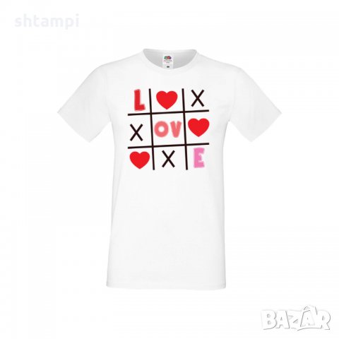 Мъжка тениска Свети Валентин Tic Tac Toe Love 1, снимка 4 - Тениски - 35716069
