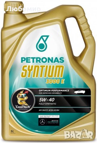 Моторно масло Petronas Syntium 3000 E 5W40, 5л, снимка 1 - Аксесоари и консумативи - 35706503