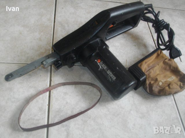 АНГЛИЙСКИ ОРИГИНАЛЕН Black Decker BD282E-300W Мини Лентов Шлайф Електрическа Пила