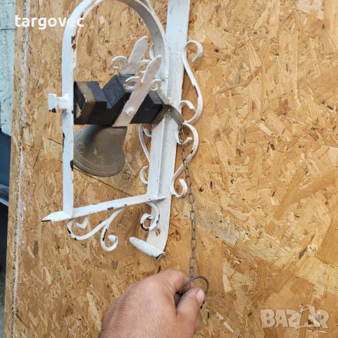 оригинална старо ръчно правена камбана за врата ковано желязо, снимка 3 - Други - 50679411