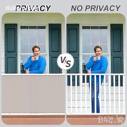 Балконска предпазна преграда, параван за уединение 90х600 см, снимка 6 - Други - 53382017