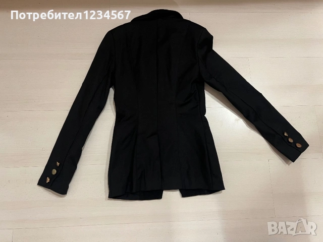 Дамски черен блейзър Alessa XS, снимка 4 - Сака - 53090102