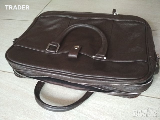 Бизнес пътна чанта лаптоп таблет MELVIN, тъмно кафява , снимка 17 - Чанти - 33897004