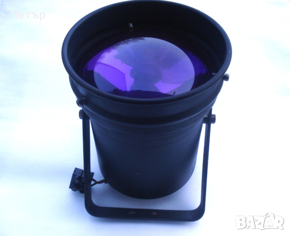 Диско светещ прожектор с цветен лилав филтър PAR 36
