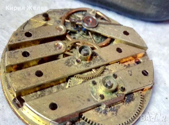 МЕХАНИЗЪМ от РЯДЪК СТАР КОЛЕКЦИОНЕРСКИ ШВЕЙЦАРСКИ ДЖОБЕН ЧАСОВНИК с РИМСКИ ЦИФЕРБЛАТ 49632, снимка 13 - Антикварни и старинни предмети - 48579075
