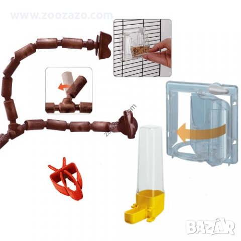 Клетка за канарчета, вълнисти папагали 57 / 30 / 50 см. - Giulietta 4 - Модел: 52067017, снимка 2 - За птици - 38927239