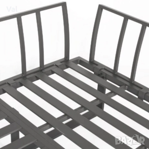 Градински комплект KANZA - модулен ъглов диван от алуминий с удобни възглавници и маса, снимка 3 - Градински мебели, декорация  - 53643479