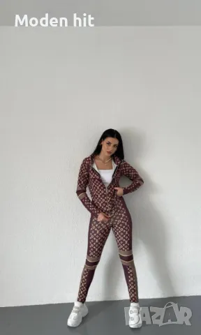 Последни бройки! Louis Vuitton дамски екип клин и горнище /полиамид/ висок клас реплика, снимка 1