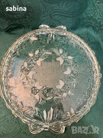Плата/подноси за торта и друго от кристално стъкло за торта Walther Glas, снимка 8 - Сервизи - 53037113