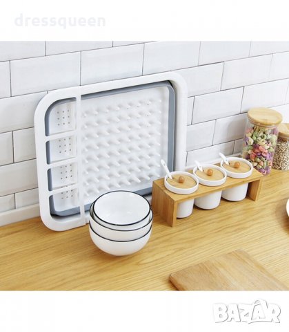 3156  сгъваема сушилня за съдове, снимка 4 - Аксесоари за кухня - 34237777