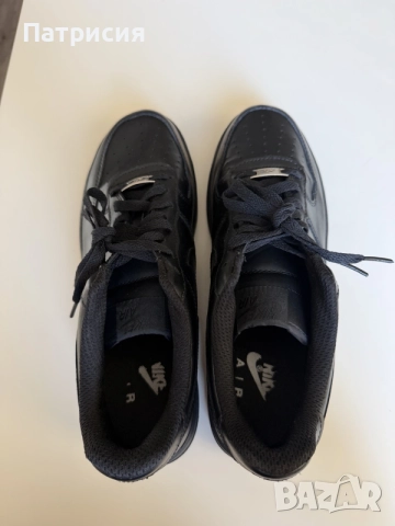 Черни мъжки сникърси маратонки Nike Air Force 1 Low ниски кецове, размер 45, черен цвят, black, AF1, снимка 11 - Кецове - 56043272