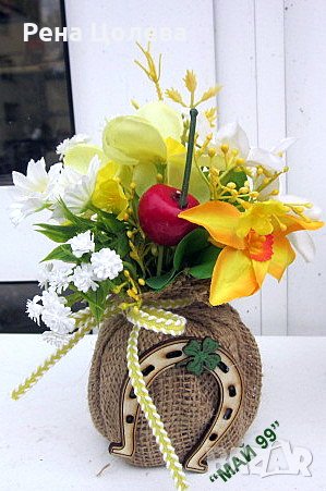 Пролетни цветя в зебло, снимка 5 - Подаръци за жени - 39852027