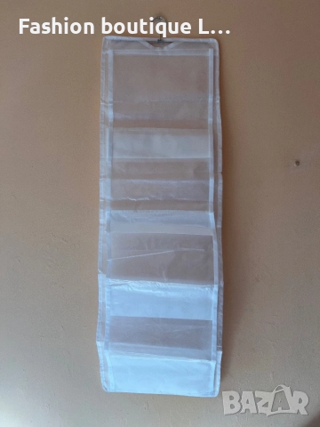 Органайзер за дома с 5 нива от двете страни в бял цвят с закачалка подходяща за обувки,дрехи и други