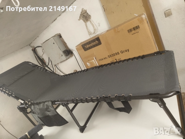 Шезлонг нов , снимка 2 - Градински мебели, декорация  - 52335891