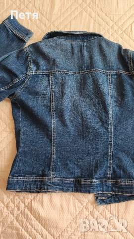 Дамско дънково яке + подарък , снимка 2 - Якета - 53643329