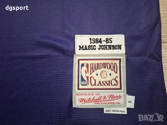 Баскетболен потник на Меджик Джонсън #Лейкърс #32# Mitchell&Ness!, снимка 3 - Баскетбол - 52580836