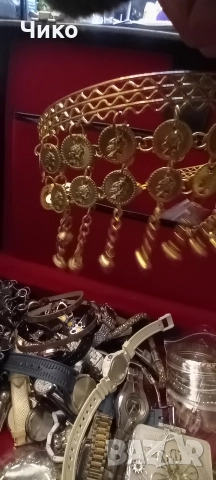 женски шопски позлатен челник , снимка 3 - Антикварни и старинни предмети - 52852224