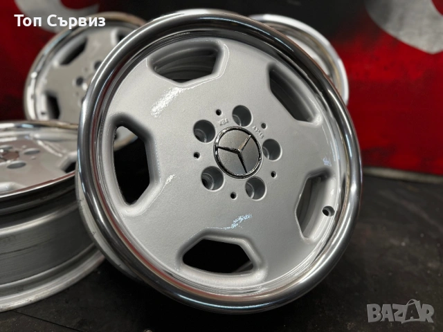 Ретро алуминиеви джанти за Мерцедес, MONOBLOCK, 15 цола, 5х112