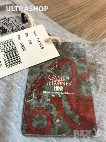 ⚡3XL НОВА Мъжка тениска Game of Thrones, снимка 3 - Тениски - 35993389