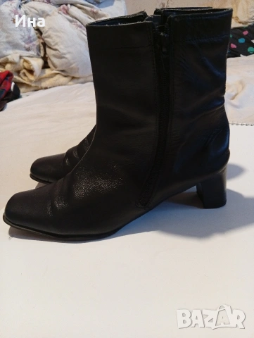 Черни ботушки ARRIVALS ном.40/40.5 естествена кожа, снимка 6 - Дамски ботуши - 53370763