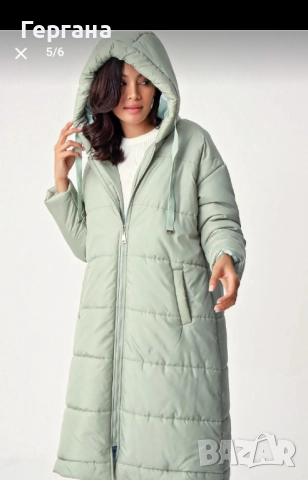 Ново дълго зимно яке с качулка, снимка 5 - Якета - 52618212