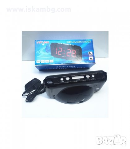 НАСТОЛЕН ЧАСОВНИК С АЛАРМА, ГОЛЯМ 1,8" LCD ДИСПЛЕЙ, ЧЕРЕН - код 806, снимка 4 - Други - 33992144