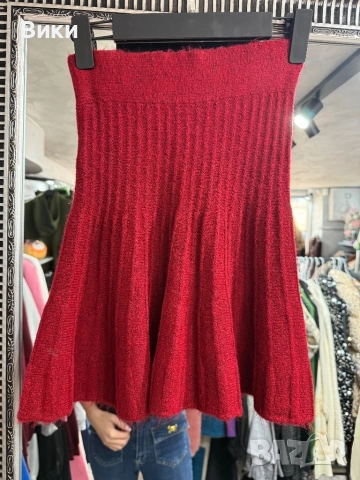 Пола от плетиво в размер S, снимка 3 - Поли - 52926880