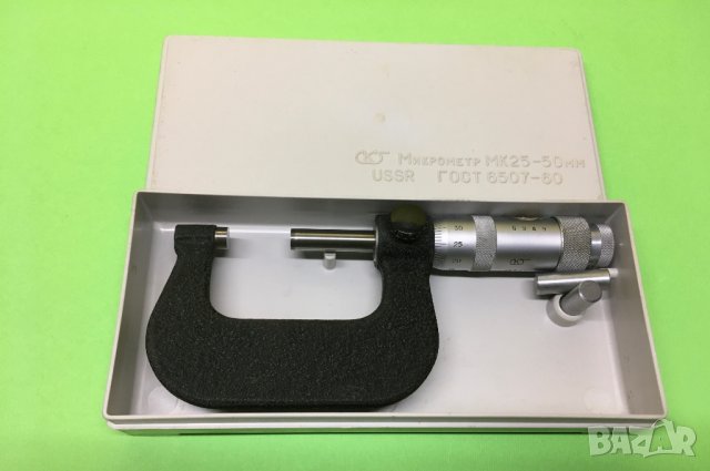  Оргинален Руски Микрометър МК 25-50 мм., снимка 3 - Други инструменти - 40671588