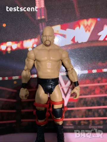 Екшън фигура WWE Stone Cold Steve Austin Ледения Стив Остин Mattel basic figure играчка WWF WCW, снимка 16 - Фигурки - 49552090